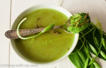 Supa crema de leurda cu pesto (Wild garlic cremy soup)