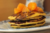 Pancake cu suc de portocale