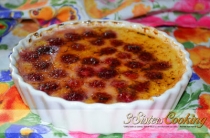 Creme brulee cu zmeura