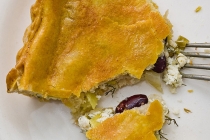Tarta cu branza si praz