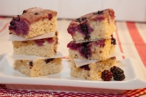 Prajitura cu unt de arahide si fructe de padure (Peanut butter and berries cake)