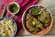 Gordon s: Bhajis de vinete si dovlecei &amp; Chutney iute verde