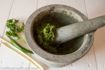 Pasta de curry verde, facuta in casa (Homemade green curry paste)