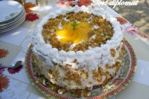 Tort diplomat cu alune caramelizate