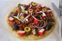 Pizza cu sardine - Dukan