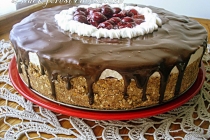 Black forest cheesecake