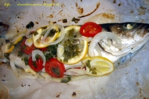 Peste (branzino) al cartoccio