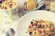 Spaghetti cu fructe de mare