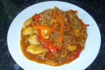 Wok cu fructe de mare