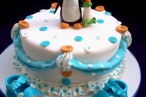 Tort botez cu pinguin