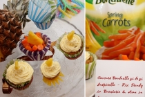 Cupcakes raw : vis tropical cu morcovi