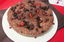 Brownie cu goji si capsune