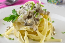 Tagliatelle cu ciuperci