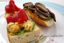 Sandwich-uri cu pesto de patrunjel