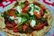 Pui mexican cu fasole aka tostada