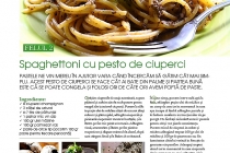 Spaghettoni cu pesto de ciuperci