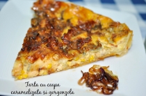 QUICHE CU CEAPA CARAMELIZATA SI GORGONZOLA