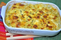 DOVLECEI GRATINATI CU BRANZA FETA