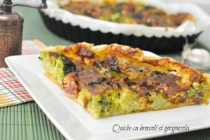 QUICHE CU BROCCOLI SI GORGONZOLA