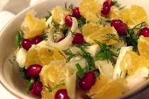 SALATA CU ANDIVE,CLEMENTINE SI RODIE(salad with endive, pomegranate and clementine)