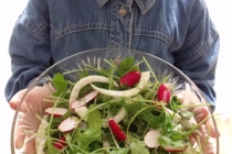 SALATA CU RUCOLA,FENICUL SI RIDICHI(ROCKET,FENNEL AND RADISH SALAD)