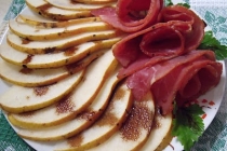 carpaccio cu pere si sunca cruda uscata (prosciutto &pears carpaccio)