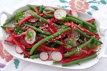 SALATA DE FASOLE VERDE SI RIDICHE(GREEN BEAN @RADISH SALAD)