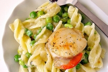 PASTE CU SCOICI SAINT JACQUES(FUSILLI WITH SCALLOPS)