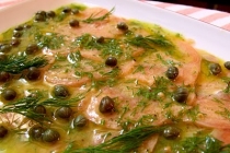 CARPACCIO CU SOMON(SALMON CARPACCIO)