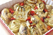 PUI CU FENICUL LA CUPTOR(CHICKEN BREAST &amp;FENNEL BAKED)