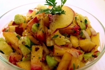 SALSA DE PERSICI SI AVOCADO PENTRU SHIRLEY(PEACH&AVOCADO SALSA FOR SHIRLEY)-GUEST POST