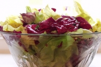 salata romana si radicchio (heart romaine&radicchio salad)