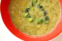 SUPA DE BROCCOLI CU BRINZA BRIE(BROCCOLI SOUP WITH BRIE CHEESE)