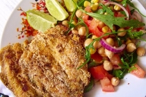 SARDINE  CU SALATA DE NAUT( SARDINES WITH CHICKPEAS SALAD)