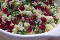 salata cu couscous si  rodie(couscous and pomegranate salad)