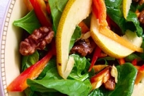 SALATA CU SPANAC,PERE SI NUCI(SPINACH,PEARS AND WALNUTS SALAD)