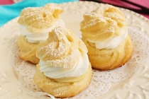 Choux a la creme cu vanilie