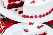 Tort Red Velvet cu mentă-Tort de Crăciun