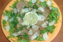 Carpaccio cu rucola si parmezan (2 persoane)