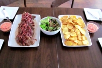 Carne, cartofi, ciuperci