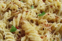 Fusilli in supa, cu cascaval