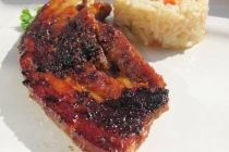 Fleica de porc caramelizata