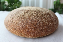 Paine 100% integrala-prima paine cu desem-Pan 100% integral-primer pan con desem