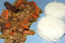 Porc cu legume și scorțișoară
