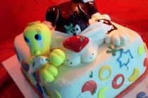 SILVESTER &amp; TWEETY CAKE - TORTA SILVESTRO &amp; TITTI