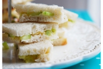 Cucumber tea sandwich/ Sandvis cu castraveti