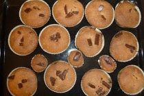 Briose pentru copii (muffins cu ciocolata neagra)