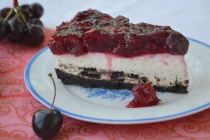 Oreo cheesecake cu cireșe