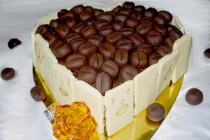 Tort choux-a-la- creme cu crema de portocale si cafea