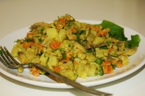 Salată de morcovi şi ciuperci